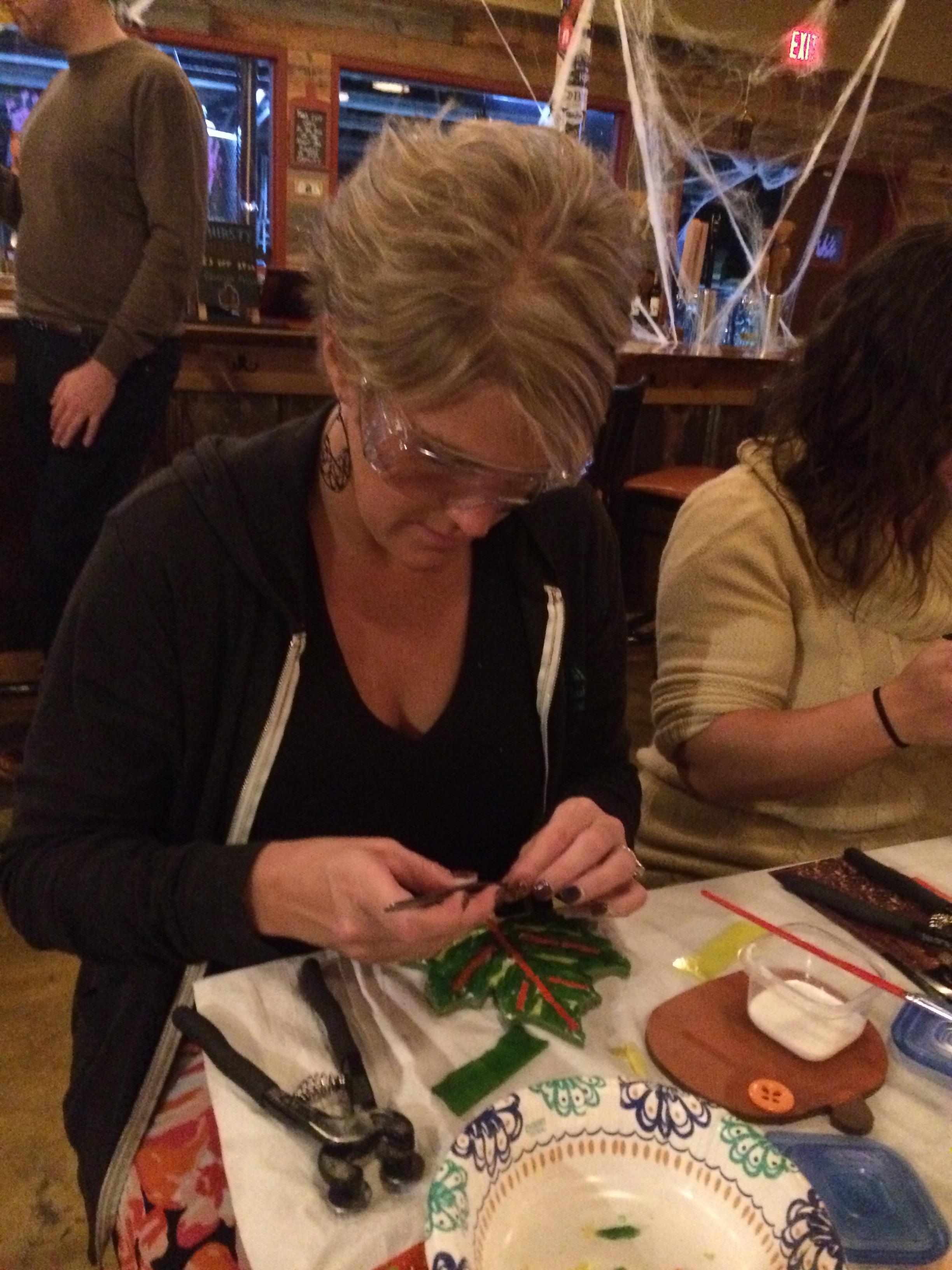 Mosaic class Charlotte Stained Glass mosaic classes Mosaic