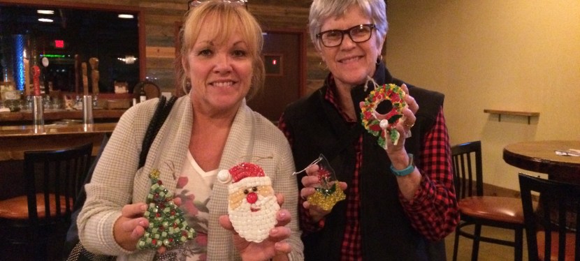 Santas and Snowmen Mosaic Ornament&nbsp;Class